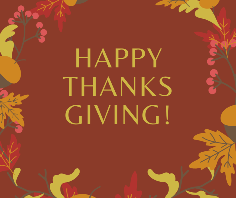 The Council wishes you and your families a happy and safe Thanksgiving ...